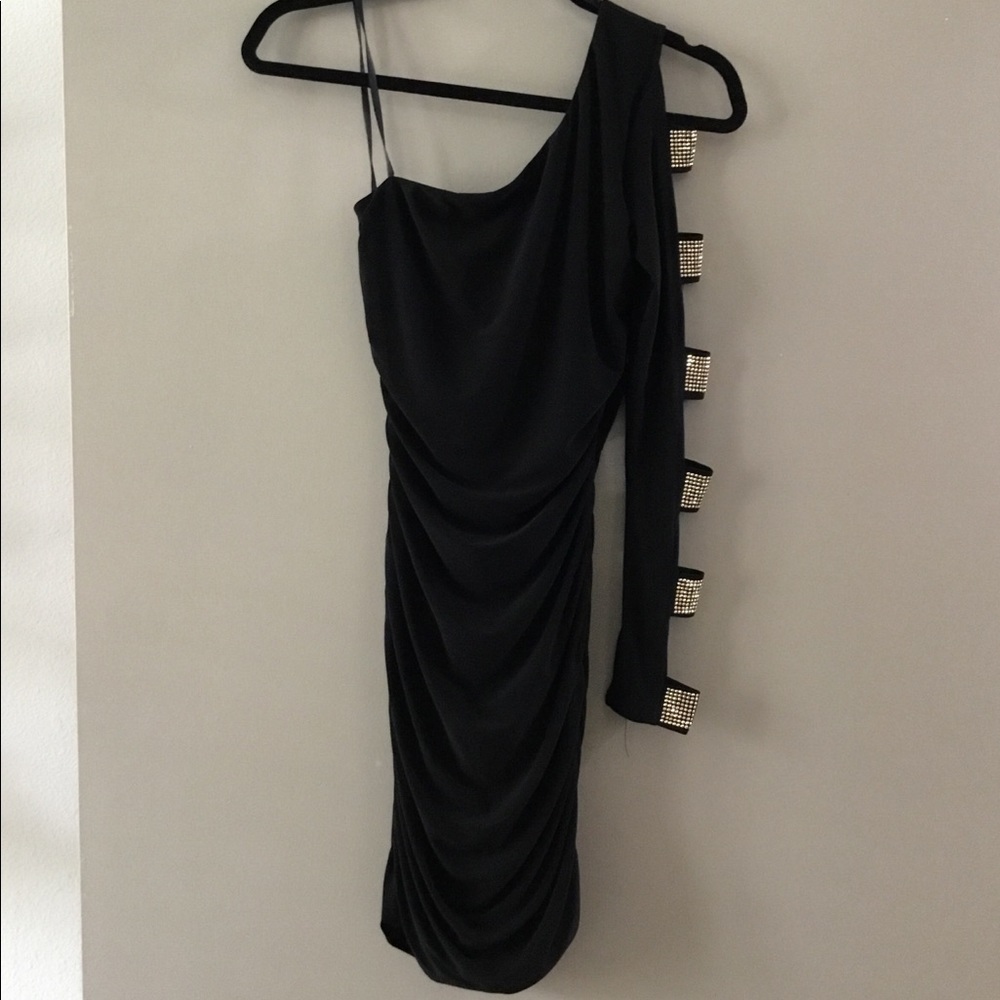 Deb black cut out homecoming dress